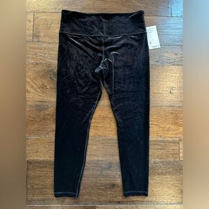 Athleta Women’s Elevation High- Rise Velvet Tights - size XL